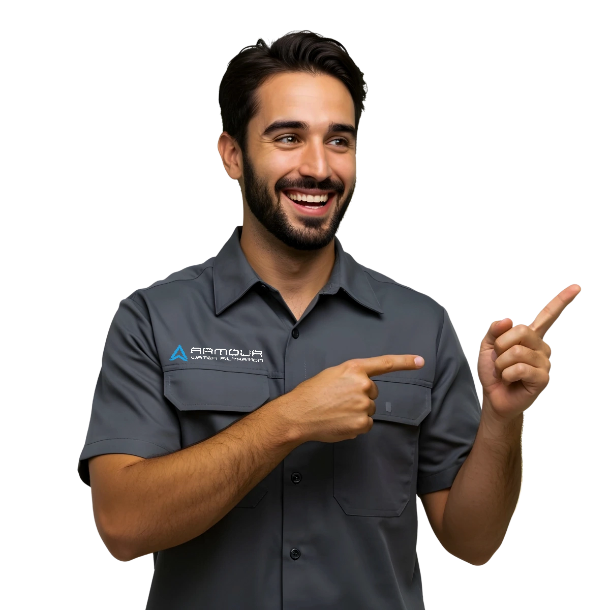 Armour Water Filter Technician installing whole home water filter system